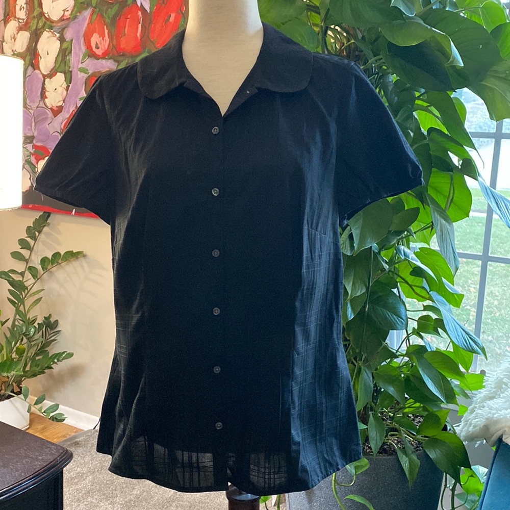 Ann Taylor Loft Black Blouse